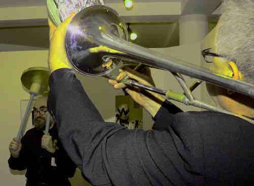 Rudy Kasper, Posaune, Herbert Rosner, Performance